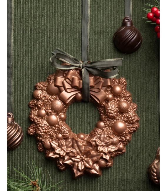 COURONNE DE NOEL LAIT OU NOIR