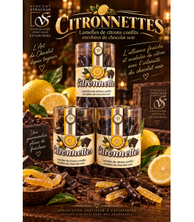 Citronnette chocolat Noir 200g